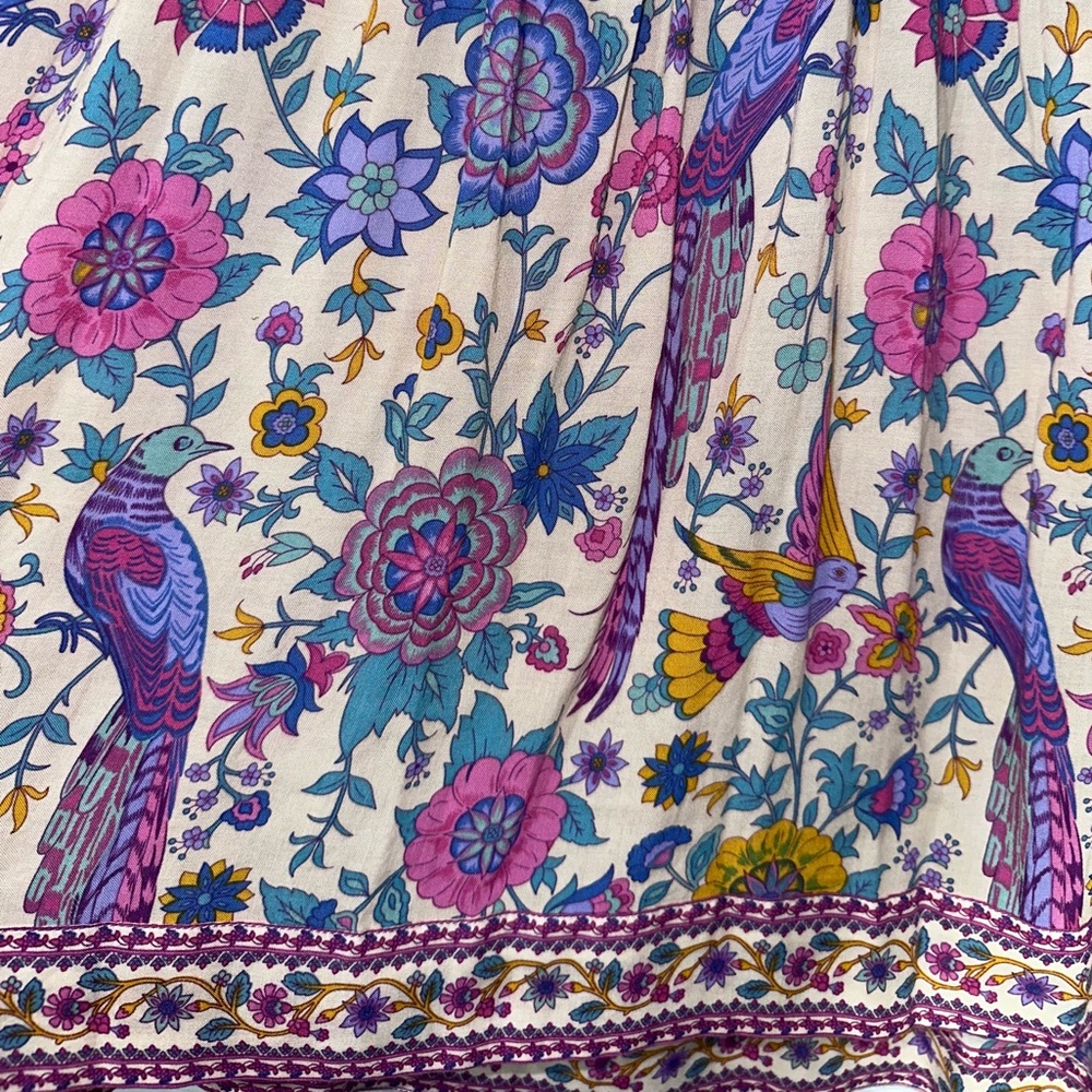 Spell Lovebird Mini Dress in Chamomile XS NWT - Picture 7 of 7